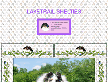 Tablet Screenshot of laketrailshelties.com